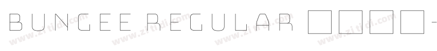Bungee Regular 普通字体字体转换